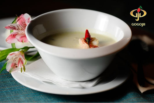 Coconut Milk Soup with Goji Berries